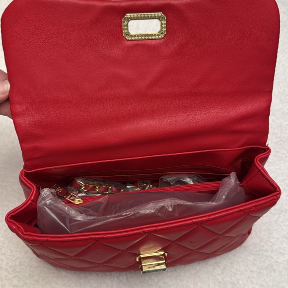 Beautiful Badgley Mischka red studded purse brand new with tags! - Picture 3 of 5